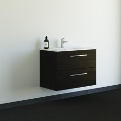 Dansani Mido+ mbelst 80 cm sort struktur m/ Amber vask