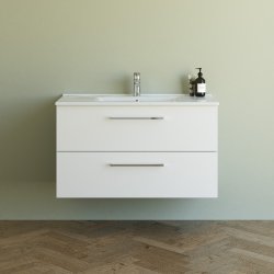 Dansani Mido+ mbelst 100 cm hvid mat m/ Amber vask