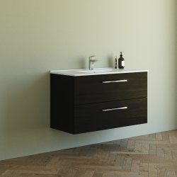 Dansani Mido+ mbelst 100 cm sort struktur m/ Amber vask