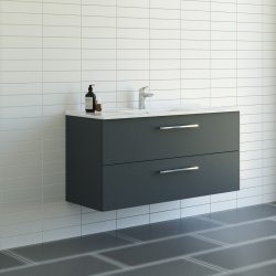 Dansani Mido+ mbelst 120 cm gr mat m/ Amber vask