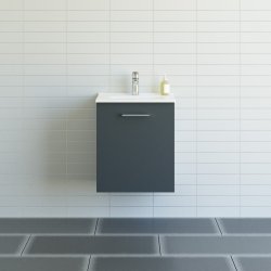  Dansani 51 cm st Mido 1 lge (venstre) Amber Mini vask, gr mat