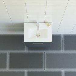  Dansani 51 cm st Mido 1 lge (venstre) Amber Mini vask, gr mat