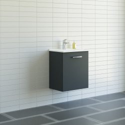  Dansani 51 cm st Mido 1 lge (venstre) Amber Mini vask, gr mat