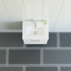  Dansani mido+ mbelst 51 cm, hvid mat m/ Amber Mini vask (Venstre)