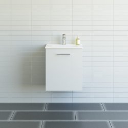  Dansani mido+ mbelst 51 cm, hvid hjgl m/Amber Mini vask (venstre) 