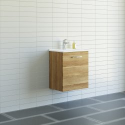  Dansani mido+ mbelst 51 cm, varm eg m/Amber Mini vask (Venstre)