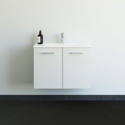 Dansani 81 cm st Mido 2 lger, Amber mini vask - Hvid mat