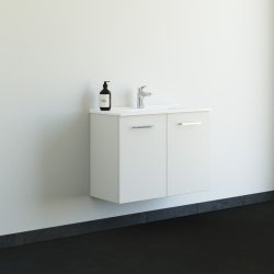 Dansani 81 cm st Mido 2 lger, Amber mini vask - Hvid mat