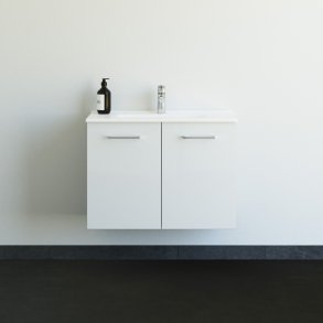 Dansani 81 cm st Mido 2 lger, hvid hjglans m/ Amber Mini vask 