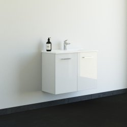 Dansani 81 cm st Mido 2 lger, Amber Mini vask - Hvid hjglans