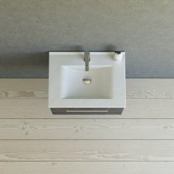 Dansani Mido+ mbelst 61 cm med 1 skuffe, pine grey  m/ Amber vask