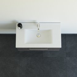 Dansani Mido+ mbelst 81 cm med 1 skuffe, pine grey  m/ Amber vask