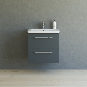 Dansani 62,7 cm mbelpakke, Mido 2sk. vask - Gr mat