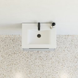 Dansani Mido+ classic mbelst 61 cm, lysebl mat m/ Amber vask