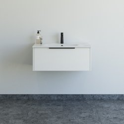 Dansani Mido+ Classic mbelst 81 cm, hvid mat m/ Amber vask