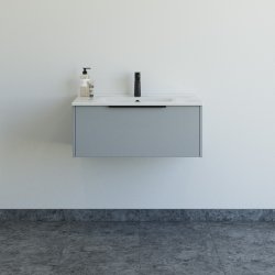 Dansani Mido+ Classic mbelst 81 cm, lysebl mat m/ Amber vask