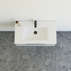 Dansani Mido+ Classic mbelst 81 cm, lysebl mat m/ Amber vask