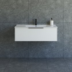 Dansani Mido+ Classic mbelst 101 cm, hvid mat m/ Amber vask