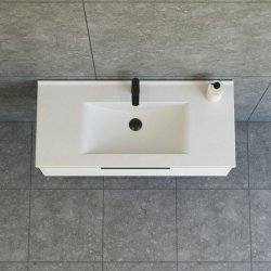 Dansani Mido+ Classic mbelst 101 cm, hvid mat m/ Amber vask