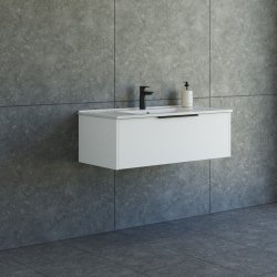 Dansani Mido+ Classic mbelst 101 cm, hvid mat m/ Amber vask