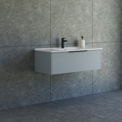 Dansani Mido+ Classic mbelst 101 cm, lysebl mat m/ Amber vask