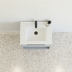 Dansani Mido+ Classic mbelst 61 cm, lysebl mat m/ Amber vask