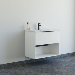 Dansani Mido+ Classic mbelst 81 cm, hvid mat m/ Amber vask