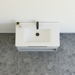 Dansani Mido+ Classic mbelst 81 cm, lysebl mat m/ Amber vask