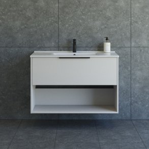 Dansani Mido+ Classic mbelst 101 cm, sand mat m/ Amber vask