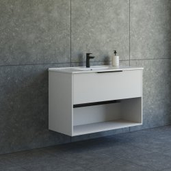 Dansani Mido+ Classic mbelst 101 cm, sand mat m/ Amber vask