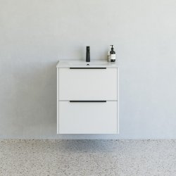 Dansani Mido+ Classic mbelst 61 cm, hvid mat m/ Amber vask