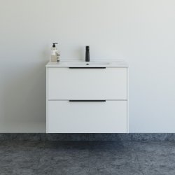 Dansani Mido+ Classic mbelst 81 cm, hvid mat m/ Amber vask