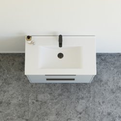 Dansani Mido+ Classic mbelst 81 cm, lysebl mat m/ Amber vask