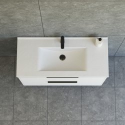 Dansani Mido+ Classic mbelst 101 cm hvid mat m/ Amber vask