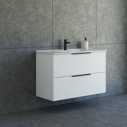 Dansani Mido+ Classic mbelst 101 cm hvid mat m/ Amber vask