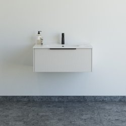 Dansani Mido+ Classic mbelst 81 cm, stribet sand mat m/ Amber vask