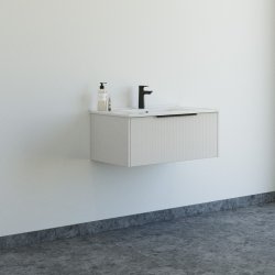 Dansani Mido+ Classic mbelst 81 cm, stribet sand mat m/ Amber vask