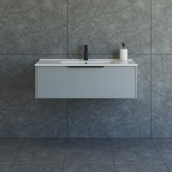 Dansani Mido+ Classic mbelst med Amber vask stribet lysebl mat 101 cm 