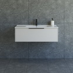 Dansani Mido+ Classic mbelst 101 cm, stribet sand mat m/ Amber vask