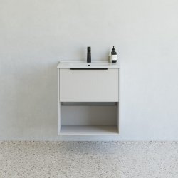 Dansani Mido+ Classic mbelst 61 cm, stribet sand mat m/ Amber vask