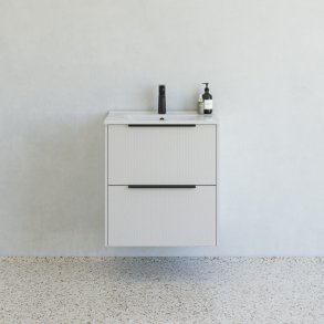 Dansani Mido+ Classic mbelst 61 cm, stribet sand mat m/ Amber vask