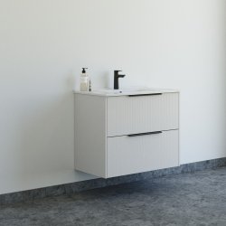 Dansani Mido+ Classic mbelst 81 cm, stribet sand mat m/ Amber vask