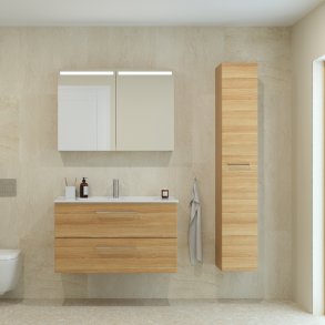 Dansani Mido+ Top spejlskab, 100 cm - Varm eg