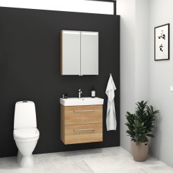 Dansani Mido+ Top spejlskab 60 cm - Varm eg