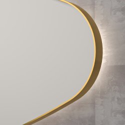 Sanibell SP23 spejl 100x60 cm matguld