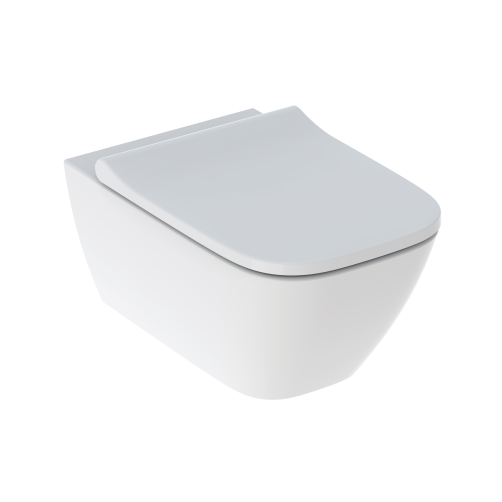 Geberit SMYLE Rimfree vghngt toilet, kort model 490mm. Hvid