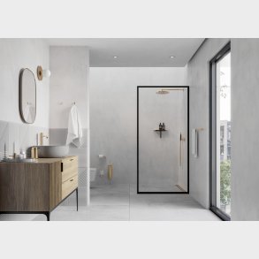 Glassline brusevg sort ramme 1000 mm