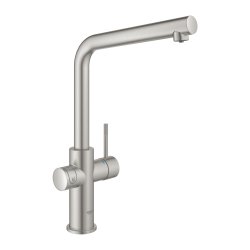 GROHE Blue Home Kkkenarmatur med kler starter kit. L-tud. Supersteel