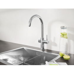 GROHE Blue Home kkkenarmatur med C-tud og Wi-Fi. Krom