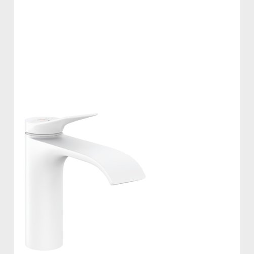 hansgrohe Vivenis 1-grebs håndvaskarmatur 110 CoolStart med løft-op bundventil, mat hvid